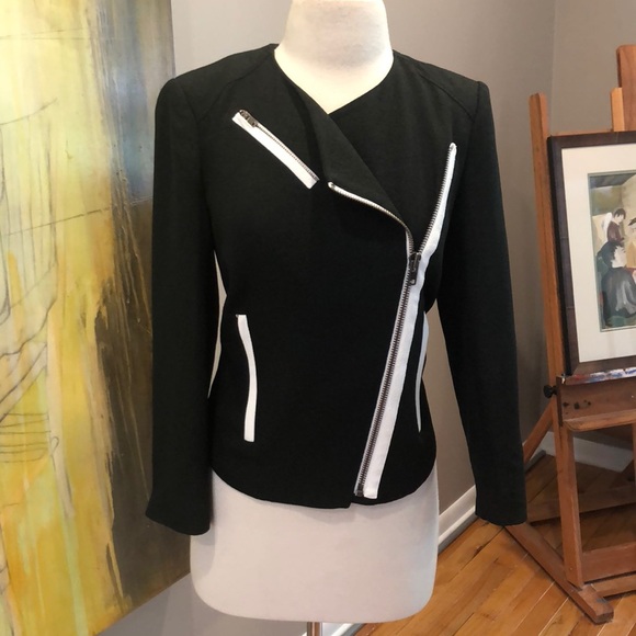 Helmut Lang Jackets & Blazers - HELMUT LANG EUC SIDE ZIP MOTO STYLE BLACK BLAZER